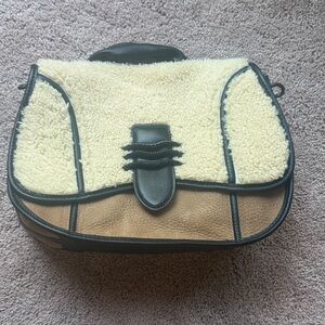 Aimee Kestenberg Fierce and Fab Faux Shearling Saddle Bag